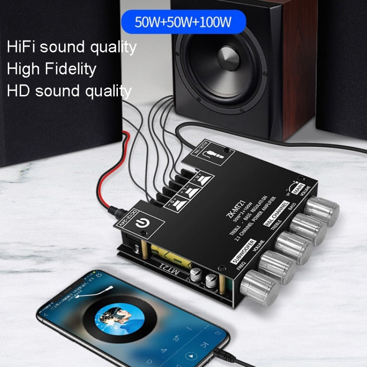Module amplificateur numérique Bluetooth ZK-MT21 50W x 2 + 100W 2.1 canaux, ZK-MT21