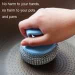 Brosse de nettoyage amovible pour casseroles et vaisselle