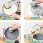Brosse de nettoyage amovible pour casseroles et vaisselle