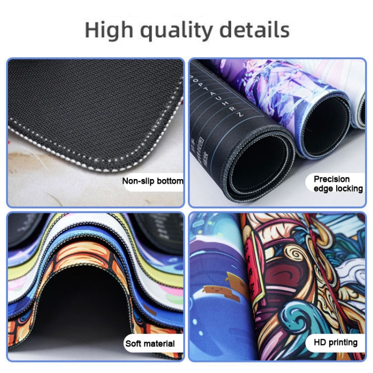 Grand tapis de souris abstrait pour gamer et bureau, dimensions : 300 x 600 x 2mm, 300 x 700 x 2mm, 300 x 800 x 2mm, 400 x 900 x 2mm