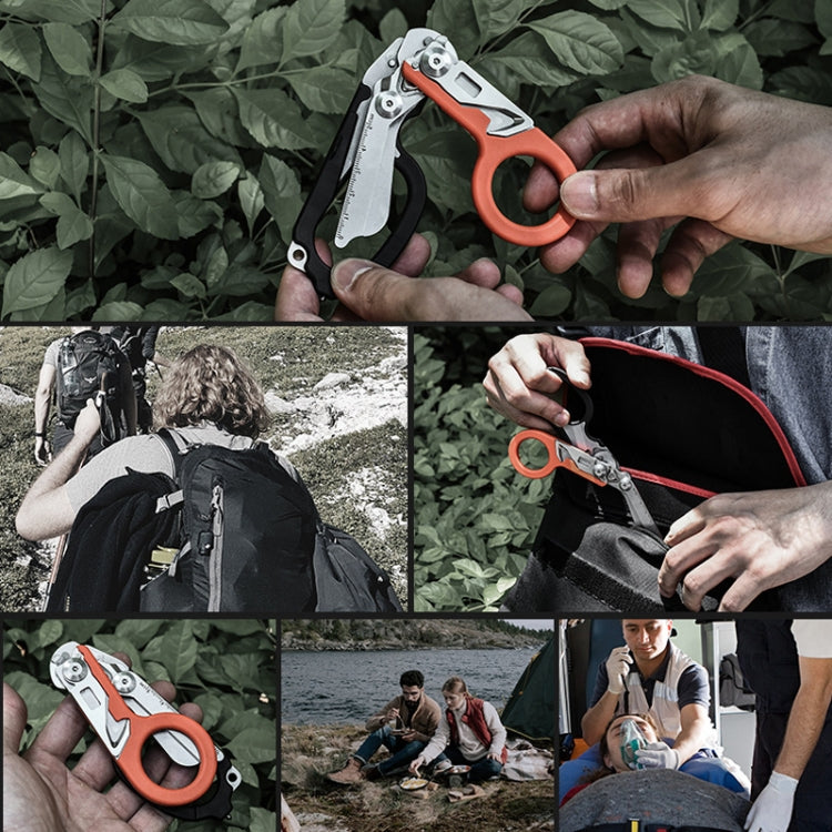 Équipement de premiers secours multifonctionnel pliable pour activités de plein air, ciseaux