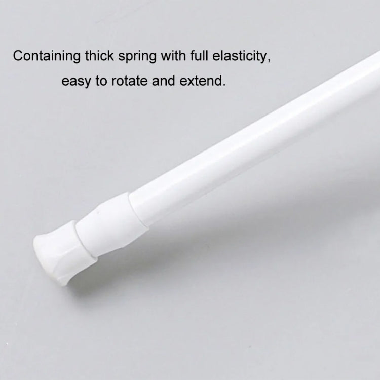 Baking Paint No Punch Curtain Telescopic Rod Hooks Support Bracket, 55cm-90cm