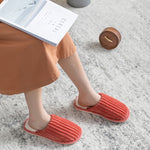 Chaussons en velours côtelé coton, chauds pour l'hiver, semelle épaisse antidérapante, chaussures plates, 36-37, 38-39, 40-41, 42-43, 44-45