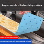 10 pièces/paquet de papier absorbant jetable pour gorge d'huile pour hottes de cuisine, 7x90cm standard, 10x90cm standard, 7x90cm épaissi, 10x90cm épaissi