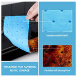10 pièces/paquet de papier absorbant jetable pour gorge d'huile pour hottes de cuisine, 7x90cm standard, 10x90cm standard, 7x90cm épaissi, 10x90cm épaissi
