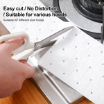 10 pièces/paquet de papier absorbant jetable pour gorge d'huile pour hottes de cuisine, 7x90cm standard, 10x90cm standard, 7x90cm épaissi, 10x90cm épaissi