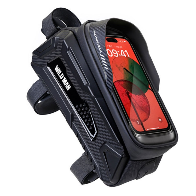 Sac avant rigide WILD MAN M30 1L pour VTT, sac d'équipement cycliste avec écran tactile TPU, M30 (noir), M30 (noir rouge)