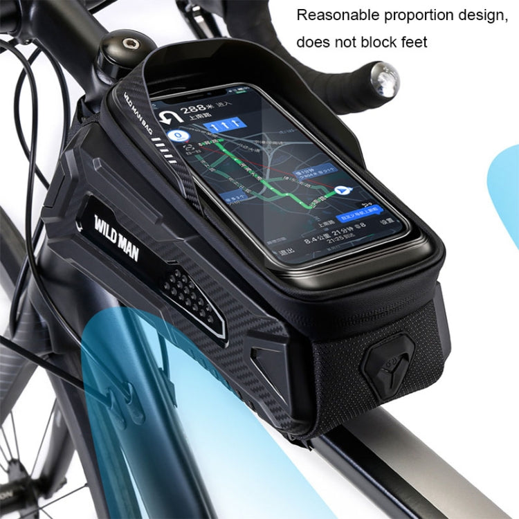 Sac avant rigide WILD MAN M30 1L pour VTT, sac d'équipement cycliste avec écran tactile TPU, M30 (noir), M30 (noir rouge)