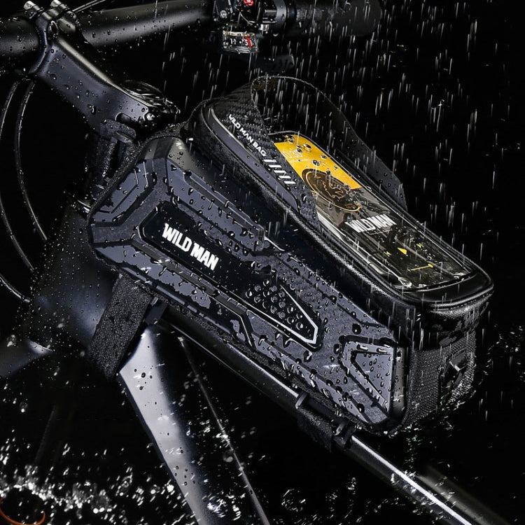 Sac avant rigide WILD MAN M30 1L pour VTT, sac d'équipement cycliste avec écran tactile TPU, M30 (noir), M30 (noir rouge)