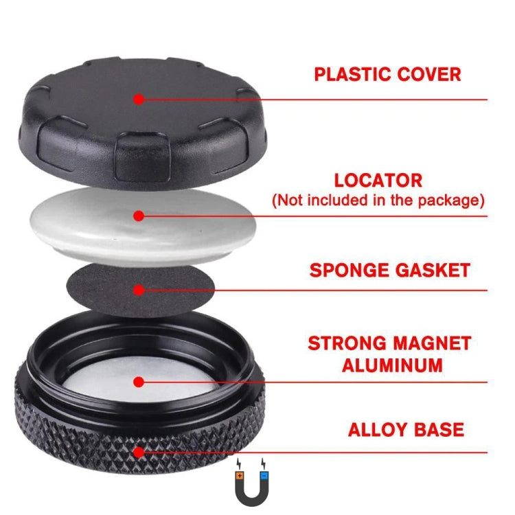 Pour la couverture de protection magnétique AirTag Tracker, boîtier dissimulé anti-perte, magnétique