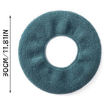 Coussin de toilette universel tricoté lavable, housse de toilette chaude épaissie pour la maison, avec poignée rose, avec poignée gris, avec poignée bleu, plat rose, plat gris, plat bleu