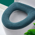 Coussin de toilette universel tricoté lavable, housse de toilette chaude épaissie pour la maison, avec poignée rose, avec poignée gris, avec poignée bleu, plat rose, plat gris, plat bleu