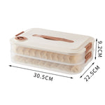 Boîte de Rangement pour Raviolis, Boîte à Raviolis Congelés Frais de Qualité Alimentaire pour la Maison, 2 Couches avec Couvercle, 3 Couches avec Couvercle, 4 Couches avec Couvercle