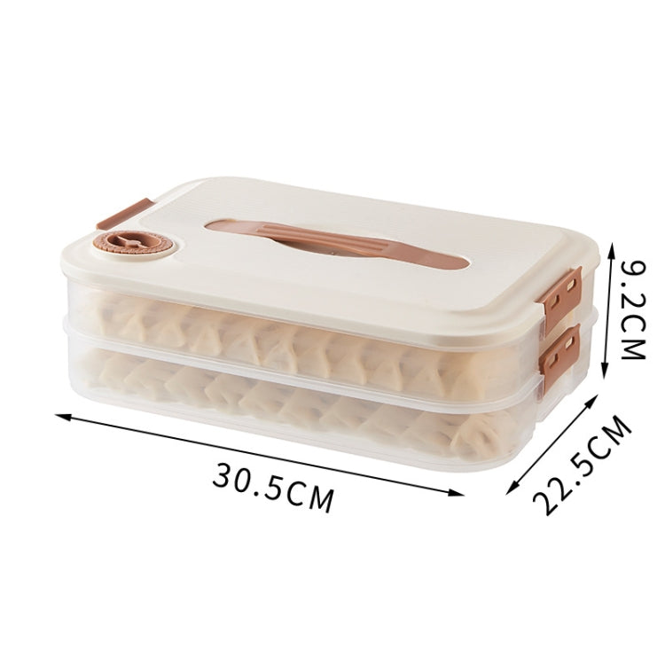 Boîte de Rangement pour Raviolis, Boîte à Raviolis Congelés Frais de Qualité Alimentaire pour la Maison, 2 Couches avec Couvercle, 3 Couches avec Couvercle, 4 Couches avec Couvercle