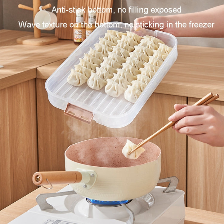 Boîte de Rangement pour Raviolis, Boîte à Raviolis Congelés Frais de Qualité Alimentaire pour la Maison, 2 Couches avec Couvercle, 3 Couches avec Couvercle, 4 Couches avec Couvercle