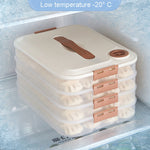 Boîte de Rangement pour Raviolis, Boîte à Raviolis Congelés Frais de Qualité Alimentaire pour la Maison, 2 Couches avec Couvercle, 3 Couches avec Couvercle, 4 Couches avec Couvercle