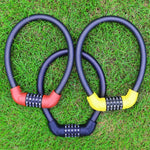Cadenas à combinaison 5 chiffres pour vélo et véhicule électrique, antivol de sécurité, 40 x 1,72cm, 57 x 1,72cm