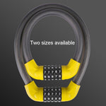 Cadenas à combinaison 5 chiffres pour vélo et véhicule électrique, antivol de sécurité, 40 x 1,72cm, 57 x 1,72cm