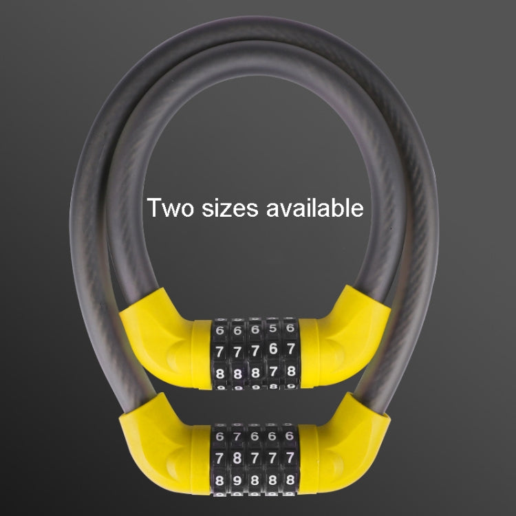 Cadenas à combinaison 5 chiffres pour vélo et véhicule électrique, antivol de sécurité, 40 x 1,72cm, 57 x 1,72cm