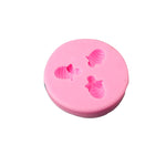 Moule en silicone petite abeille pour fondant et chocolat, MK-3171 Rose, MK-3171 Gris clair, MK-3172 Rose, MK-3172 Gris clair