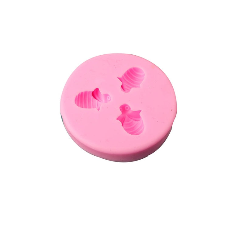 Moule en silicone petite abeille pour fondant et chocolat, MK-3171 Rose, MK-3171 Gris clair, MK-3172 Rose, MK-3172 Gris clair