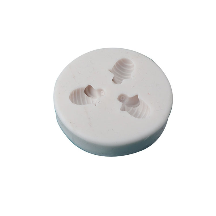 Moule en silicone petite abeille pour fondant et chocolat, MK-3171 Rose, MK-3171 Gris clair, MK-3172 Rose, MK-3172 Gris clair