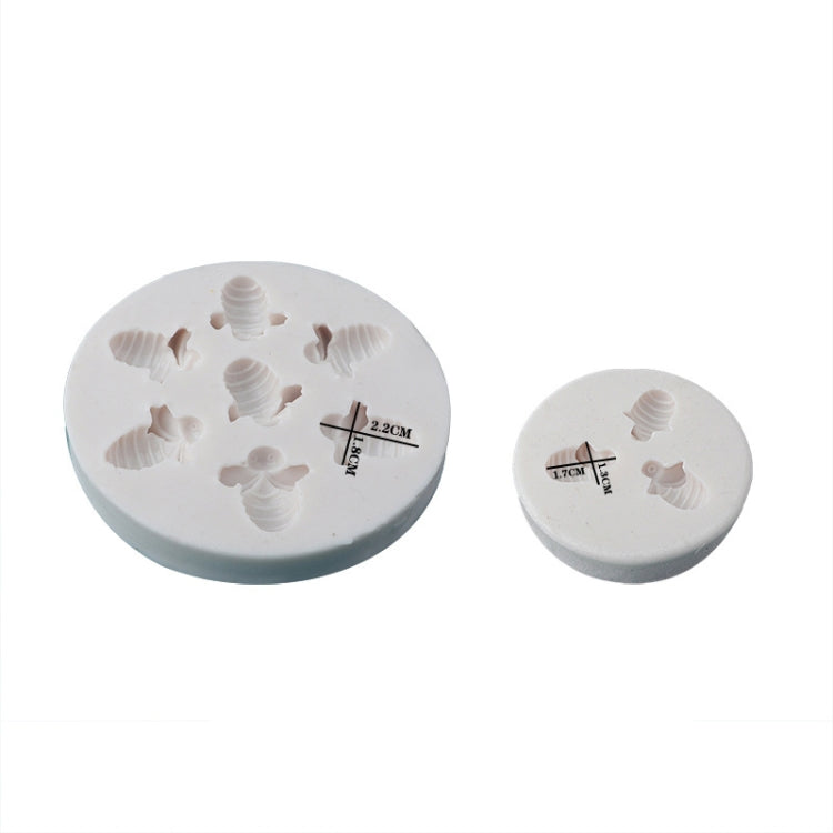 Moule en silicone petite abeille pour fondant et chocolat, MK-3171 Rose, MK-3171 Gris clair, MK-3172 Rose, MK-3172 Gris clair