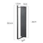 Porte-vêtements mural en métal avec étagère de rangement multifonctionnelle pour placard