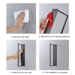 Porte-vêtements mural en métal avec étagère de rangement multifonctionnelle pour placard