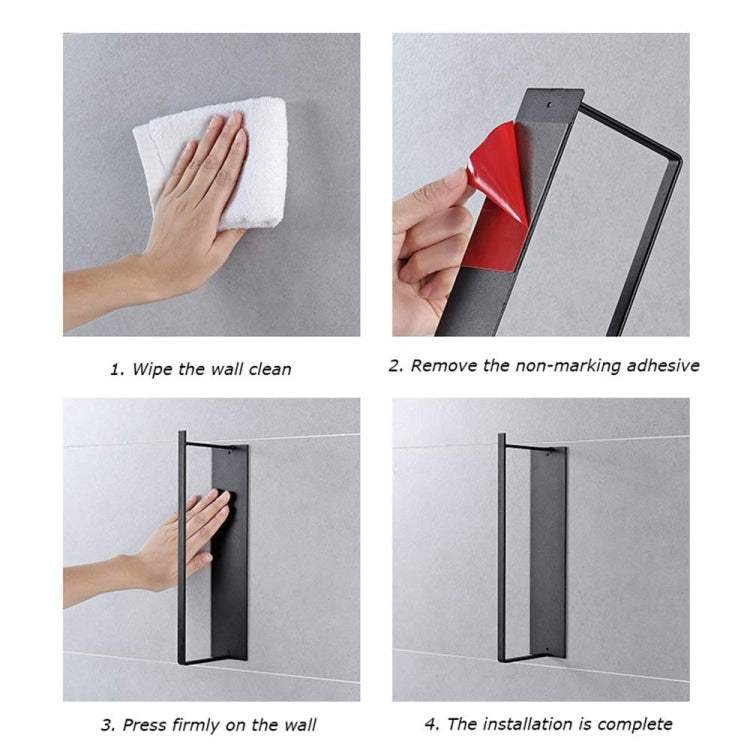 Porte-vêtements mural en métal avec étagère de rangement multifonctionnelle pour placard