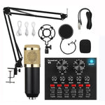 Microphone studio à condensateur audio pour chant, ensemble BM800+V8S carte son, ensemble BM800+V8 carte son