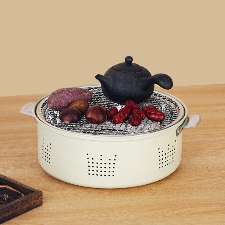 Grill charbon en acier inoxydable pour camping en plein air, cuisinière barbecue autour du thé, style A, style B