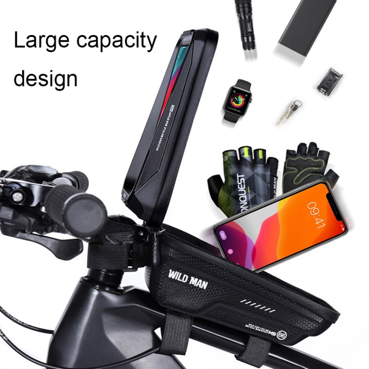 Sac avant rigide EVA WILD MAN MS66 1,2L pour vélo, sac téléphone avec écran tactile, MS66
