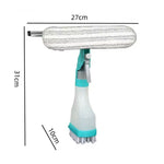 YJ520 Nettoyeur de vitres 4 en 1 double face avec pulvérisateur portatif pour vitres de voiture et miroirs