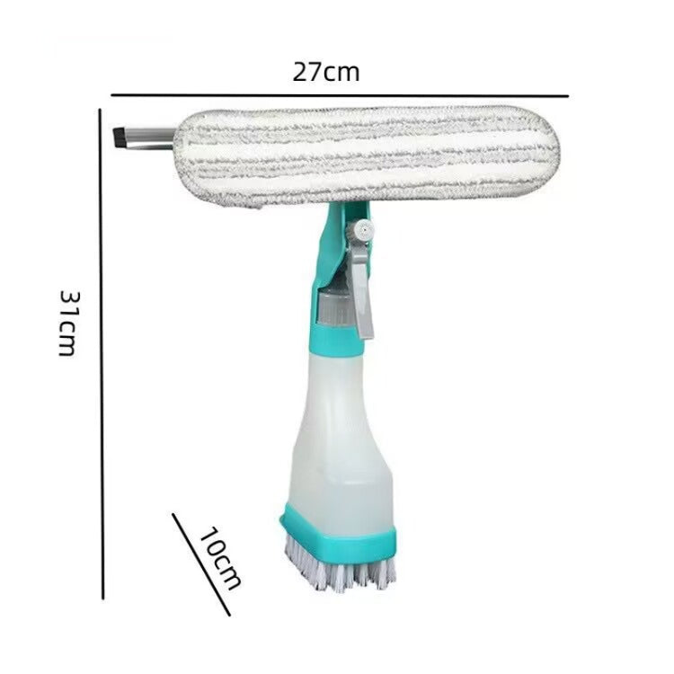 YJ520 Nettoyeur de vitres 4 en 1 double face avec pulvérisateur portatif pour vitres de voiture et miroirs