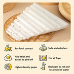 100 feuilles / paquet papier vapeur antiadhésif jetable papier sulfurisé rond pour friteuse à air, 6 pouces (15,2 cm), 7 pouces (17,78 cm), 8 pouces (20,3 cm), 9 pouces (22,86 cm)