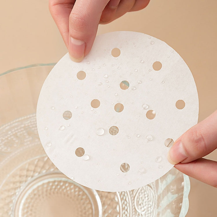 100 feuilles / paquet papier vapeur antiadhésif jetable papier sulfurisé rond pour friteuse à air, 6 pouces (15,2 cm), 7 pouces (17,78 cm), 8 pouces (20,3 cm), 9 pouces (22,86 cm)