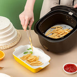 100 feuilles / paquet papier vapeur antiadhésif jetable papier sulfurisé rond pour friteuse à air, 6 pouces (15,2 cm), 7 pouces (17,78 cm), 8 pouces (20,3 cm), 9 pouces (22,86 cm)