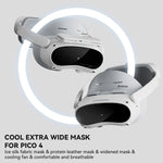 Pour PICO 4 Hibloks VR Lunettes Coussin Protecteur de Visage Avec Ventilateur, 1pc Coton PU, 2pcs Coton PU, 1pc Soie Glacée, 2pcs Soie Glacée