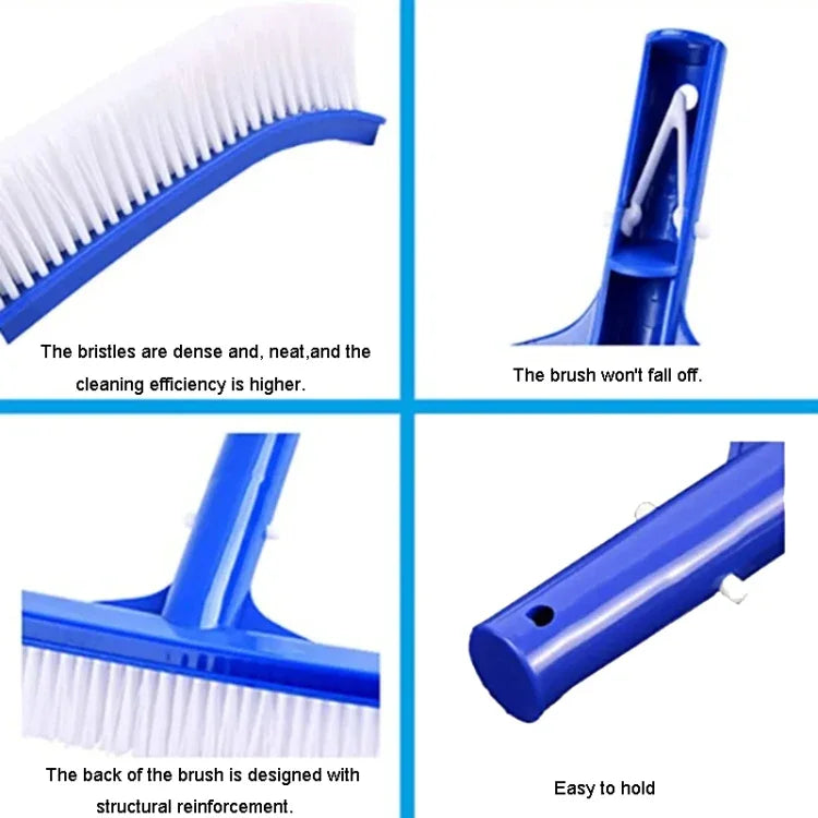 Brosse plastique pour piscine 18 pouces, brosse murale pour piscine, accessoires de nettoyage