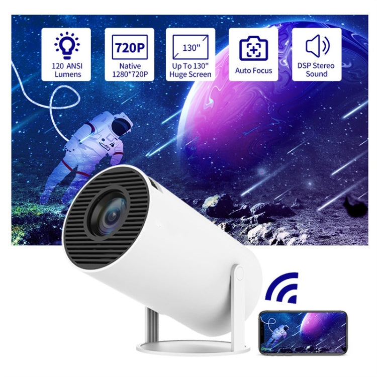 Projecteur intelligent HY300 système Android 11.0 120 lumens projecteur portable, prise US, prise UK, prise AU, prise EU