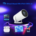 Projecteur intelligent HY300 système Android 11.0 120 lumens projecteur portable, prise US, prise UK, prise AU, prise EU