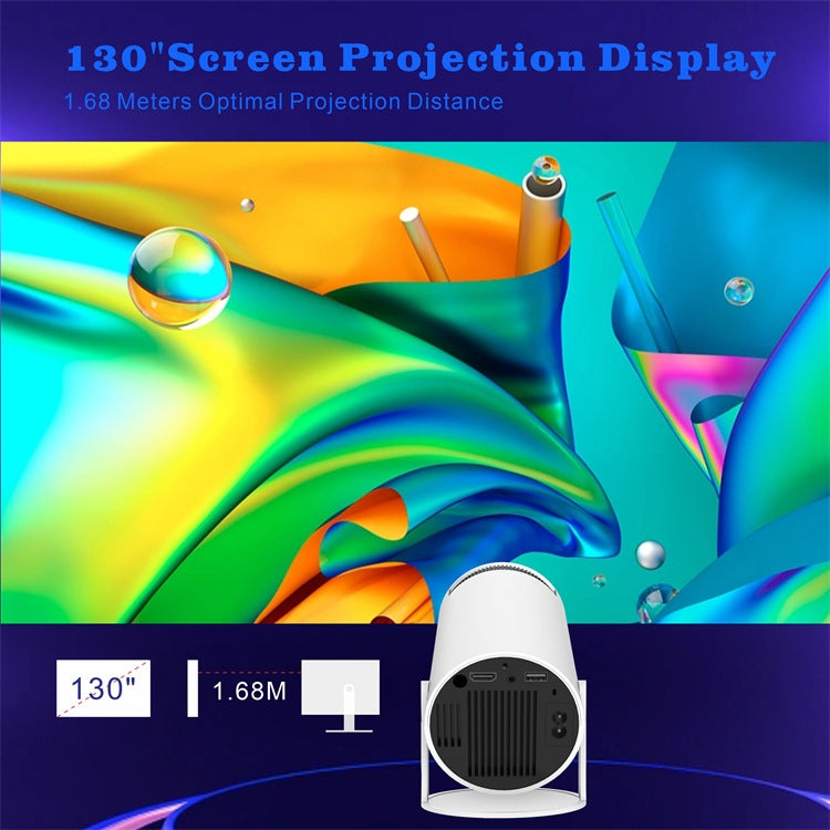 Projecteur intelligent HY300 système Android 11.0 120 lumens projecteur portable, prise US, prise UK, prise AU, prise EU