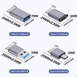 Adaptateur Micro B mâle USB lien convertisseur interface boîtier HDD, transfert USB femelle, transfert Type-C femelle, transfert USB mâle, transfert Type-C mâle