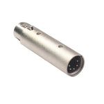 Adaptateur XLR lampe signal DMX mâle 5 broches vers XLR femelle 3 broches grand boîtier en alliage de zinc