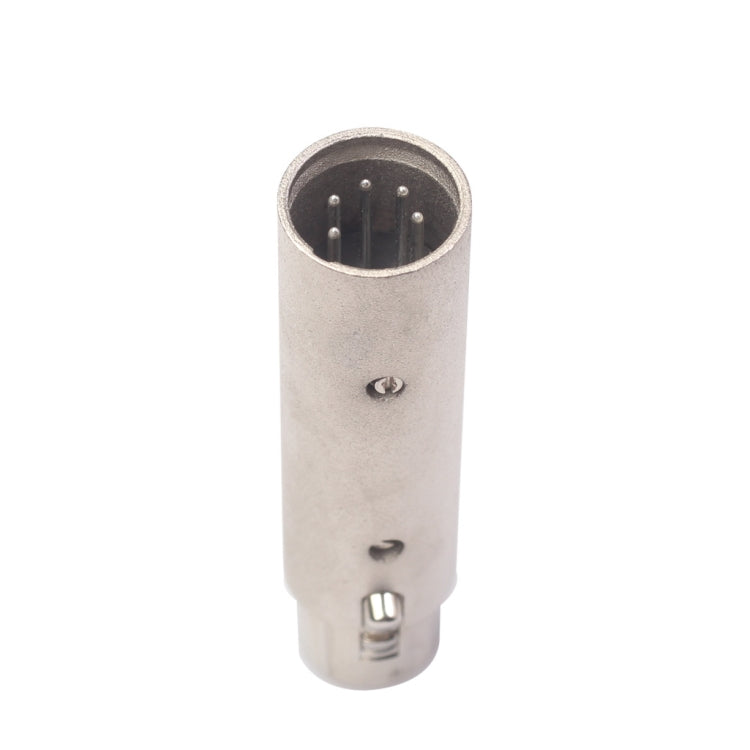 Adaptateur XLR lampe signal DMX mâle 5 broches vers XLR femelle 3 broches grand boîtier en alliage de zinc