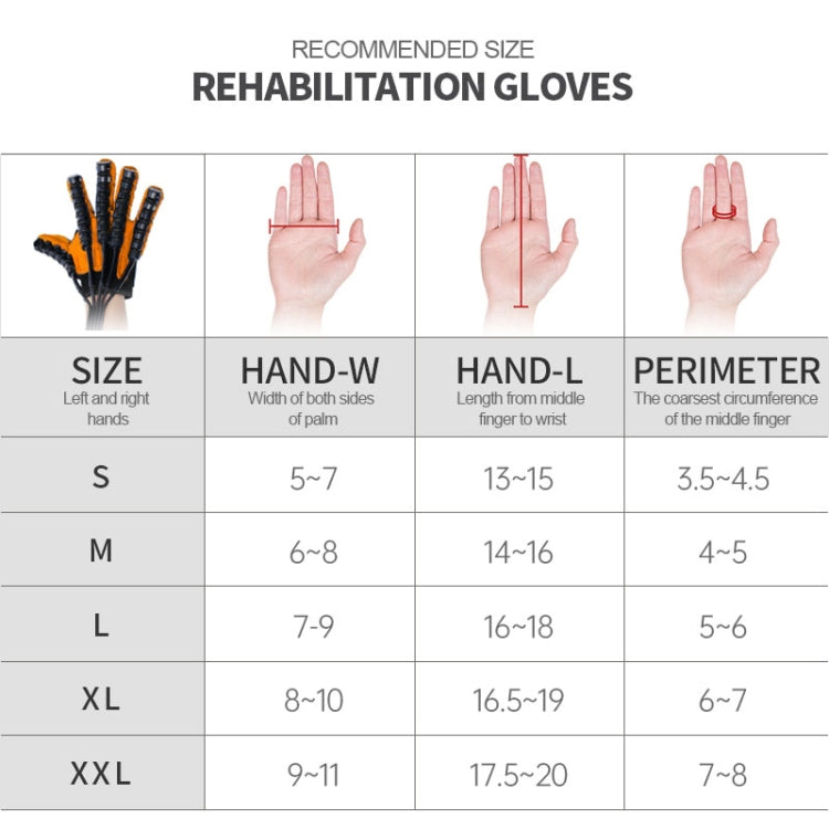 Gants de rééducation robotisés intelligents, avec adaptateur secteur britannique, S, M, L, XL, XXL