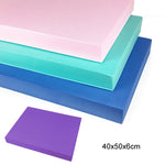 Tapis d'équilibre 40x50x6cm, tapis de sport pour genoux, tapis de soutien plat fitness, bleu Tiffany, rose millénaire, bleu foncé, violet