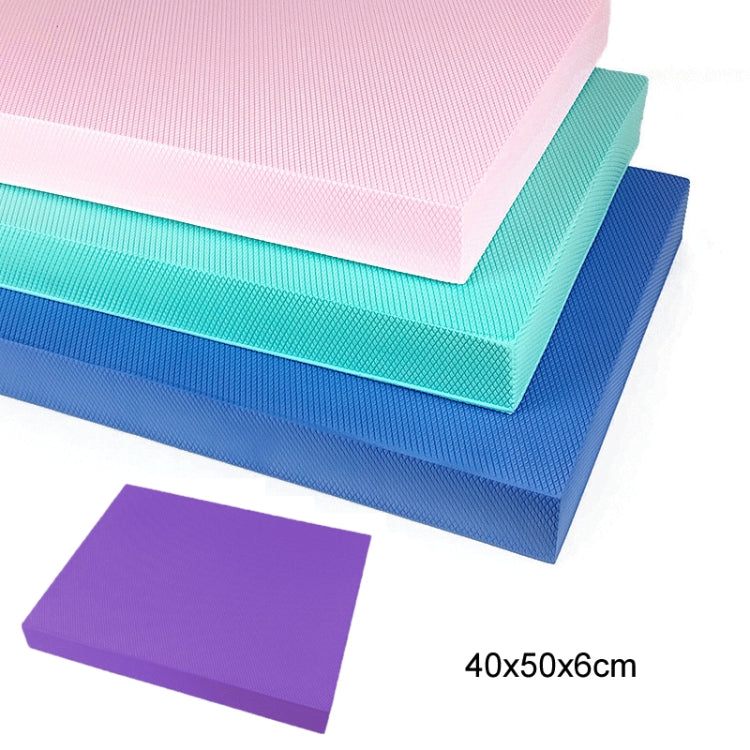 Tapis d'équilibre 40x50x6cm, tapis de sport pour genoux, tapis de soutien plat fitness, bleu Tiffany, rose millénaire, bleu foncé, violet