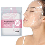 Lot de 10 masques faciaux jetables transparents en film plastique pour salon de beauté